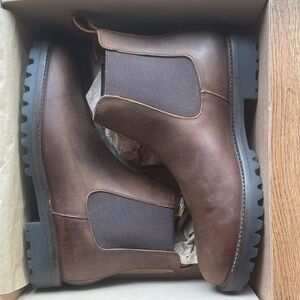 Men's Brown Portland Leather Goods Patina Pull-up leather Chelsea boots